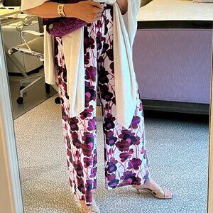 THE WESTSIDE SILK PANTS AND BLOUSE SIZE M